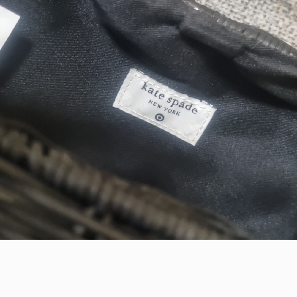 Kate Spade x Target NWT Wicker Blk & Wht Bag - Picture 6 of 7